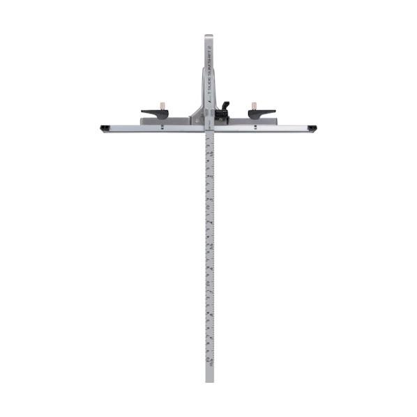 シンワ測定 丸ノコガイド定規 Tスライドスリムシフト2 30cm 併用目盛 73542