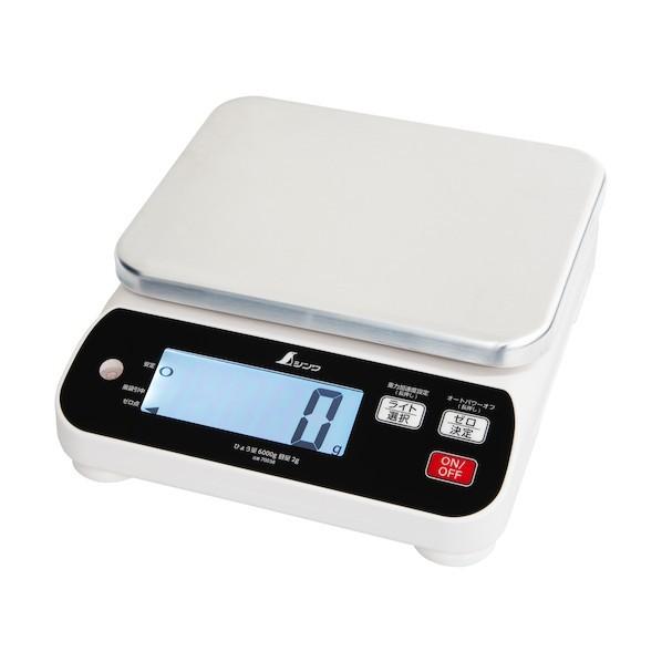 シンワ測定 デジタルはかり WP 6000g 防塵防水 取引証明以外用 6000g 70038 1個