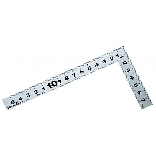 ※法人専用品※シンワ測定 曲尺平ぴた シルバー 15cm 表裏同目 校正証明書+トレサビリティ体系図...