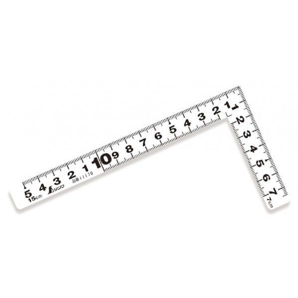※法人専用品※シンワ測定 曲尺平ぴた ホワイト 15cm 表裏同目 校正証明書+トレサビリティ体系図...