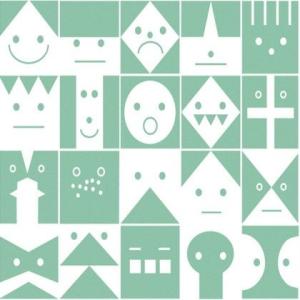 Scandinavian Pattern Collection フリース壁紙 Graphic Conversation 緑 巾46cm×5M SPC-｜diy-tool