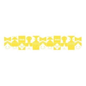 Scandinavian Pattern Collection インテリアレーステープ Graphic Conversation イエロー 70mm×
