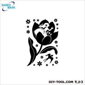 サンコーマーク工業 おやゆび姫 ウォールステッカー 黒 A4 FWS-34-A4 0枚