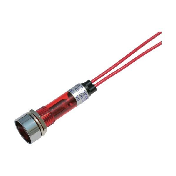 坂詰製作所 ＬＥＤ表示灯ＤＡ−１０ＭＬ−１（ＡＣ／ＤＣ１００Ｖ接続）Φ１０赤 DA-10ML-1-A...