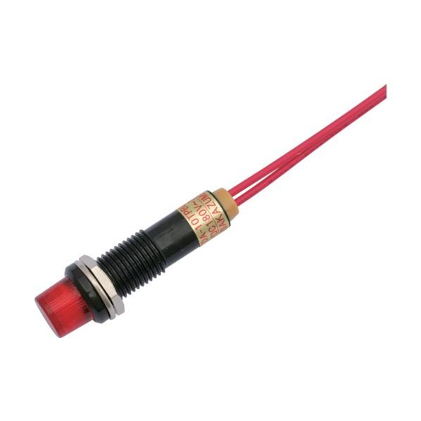 坂詰製作所 ＬＥＤ表示灯ＤＡ−１０ＴＰＢＬ（ＡＣ／ＤＣ２００Ｖ接続）Φ１０赤 DA-10TPBL-A...