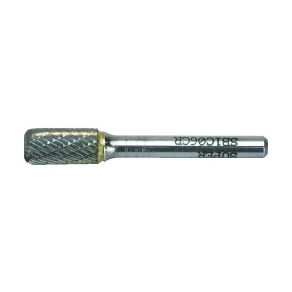 スーパーツール 超硬バ−６ミリ（ダブルカット）円筒コーナーＲ刃型 67 x 13 x 13 mm S...