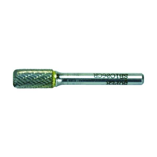 スーパーツール 超硬バ−６ミリ（ダブルカット）円筒コーナーＲ刃型 66 x 13 x 13 mm S...