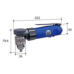 ベッセル 低床リバーシブルアングルドリル10mm 165 x 260 x 55 mm SP-1514AH 1点