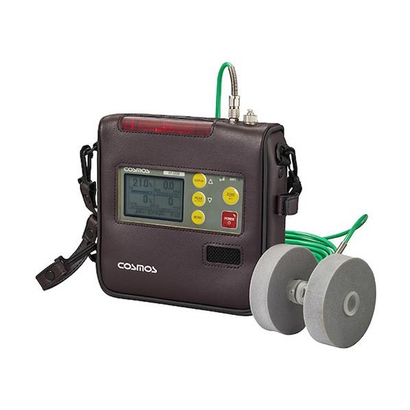 ※法人専用品※新コスモス電機 O2・イソブタン・H2S・CO用8mガス導入管レザーケース付マルチ型ガ...