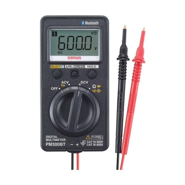 三和電気計器 デジタルマルチメータ/Bluetooth搭載 ブラック H110XW56XD13mm ...