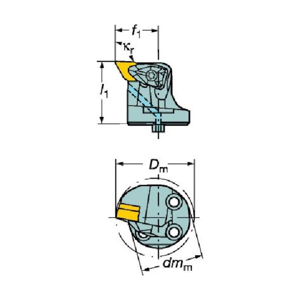 サンドビック コロターンＳＬコロターンＲＣ用カッティングヘッド 570-DDUNL-80-15