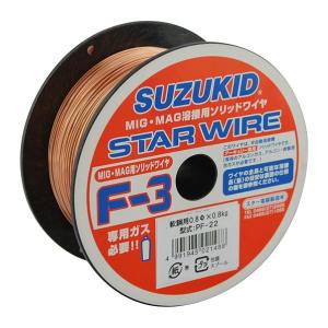 スズキッド スターワイヤF-3ソリッドワイヤ軟鋼用 φ0.8×0.8kg　約200m