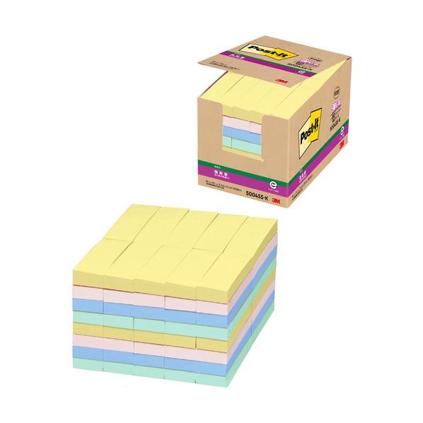スリーエム 強粘着ノート/ふせん業務用80個パック 5004SS-K 7200P．