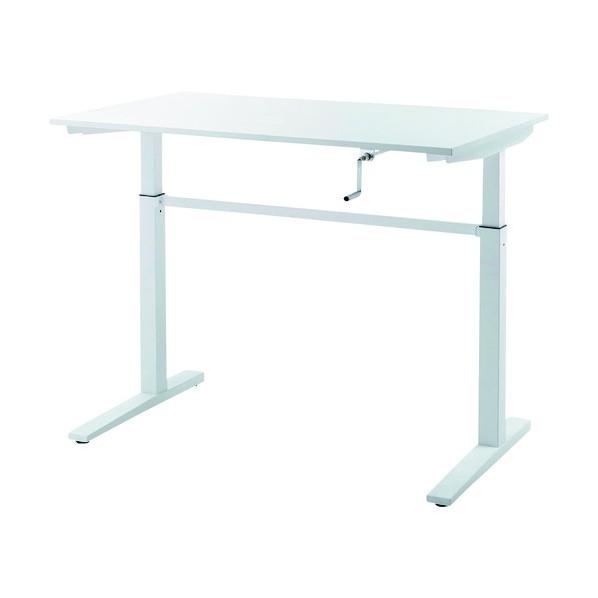 サンワサプライ 手動昇降デスク ホワイト ERD-SH12070WN
