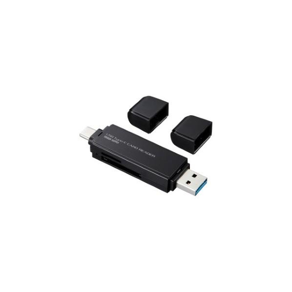 サンワサプライ TYPE-Cコンパクトカードリーダー ADR-3TCMS6BK 1点
