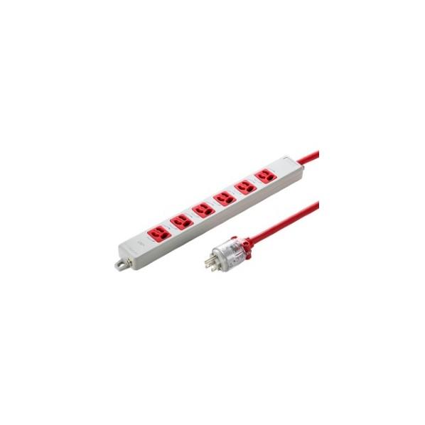 ※法人専用品※サンワサプライ 医用接地プラグ付き電源タップ TAP-HPM6-3R 1点