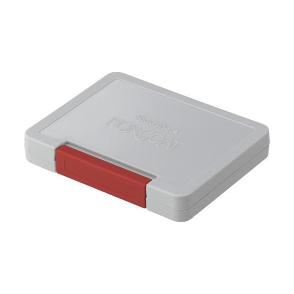 シャチハタ フォアコートスタンプ台 中形 赤 HCN-2-R 1個