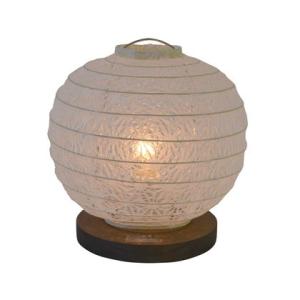 彩光デザイン 日本製和紙照明 和風照明テーブルランプ 麻葉白 Φ160mm×H165mm