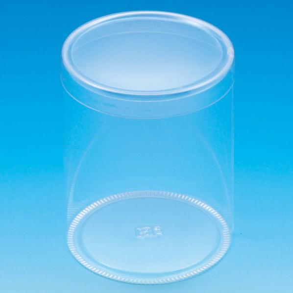 シモジマ HEIKO 箱 クリスタルボックス スタンダードタイプ PET円筒ケース 10P 透明 0...