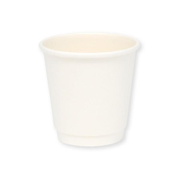 BMターゲット 紙コップ 断熱二重白無地カップ 6オンス 80mm口径 口径80×高79×底径53m...