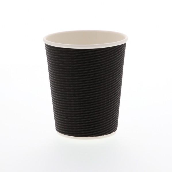 シモジマ エコブラック断熱カップ 8オンス 240ml EP08-ECO-BLACK 口径:80mm...