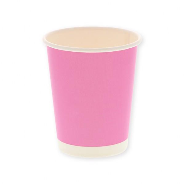 HEIKO ペーパーカップ アイス・ホット兼用 ピンク 8オンス 口径80mm 口径80×底径57×...