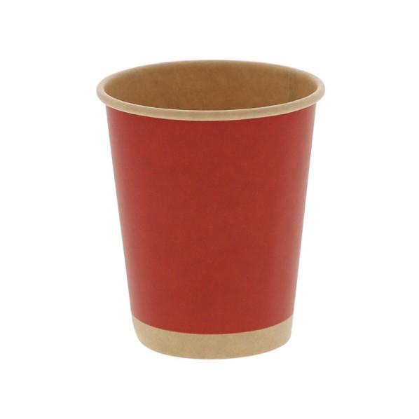 HEIKO ペーパーカップ アイス・ホット兼用 未晒レット 8オンス 口径80mm 口径80×高92...