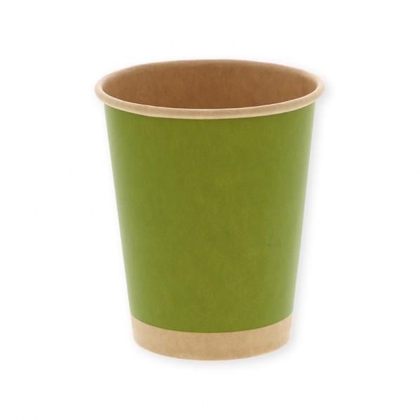 HEIKO ペーパーカップ アイス・ホット兼用 未晒まっちゃ 8オンス 口径80mm 口径80×高9...