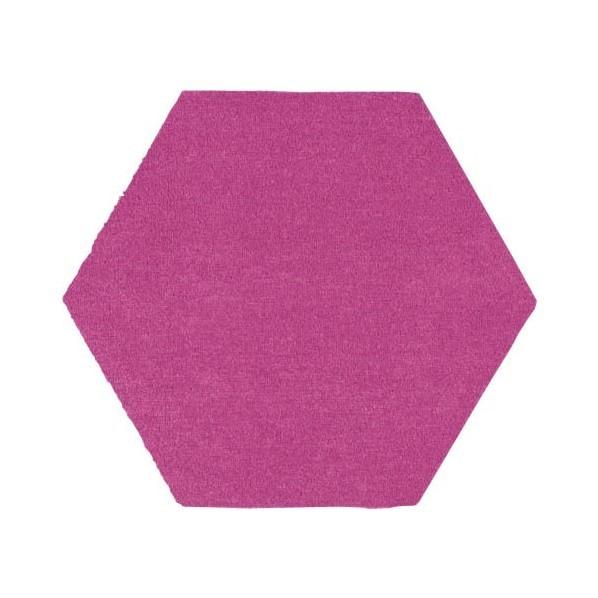 RUGRUG ホームタイルカーペット ロッカク ピンク 43×50cm R-5003