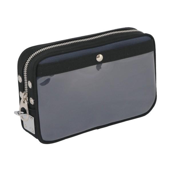 三栄 ＳＡＮＥＩ　帆布メール用ポーチ（Ｓ）馬蹄錠金具付　紺 18 x 27 x 7 cm PSU03