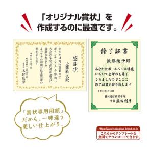 ササガワ 賞状用紙 *手作り賞状作成用紙 クリ...の詳細画像4