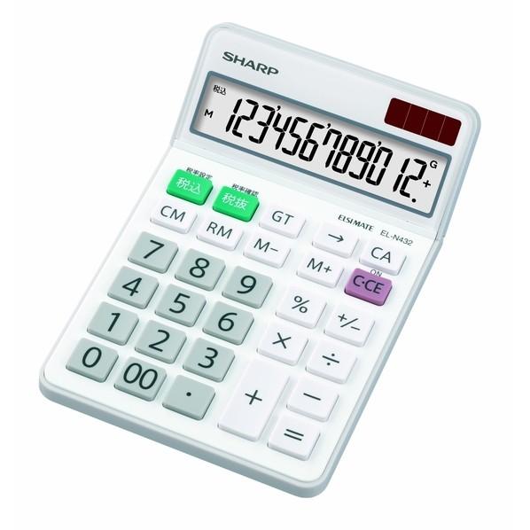 シャープ 12桁電卓 EL-N432-X 1台