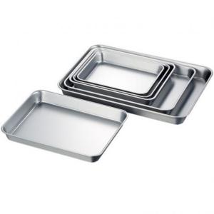 スギコ産業 18-8浅型角バット 10枚取り