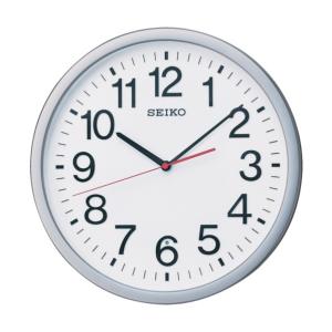ＳＥＩＫＯ ＳＥＩＫＯ　電波掛時計　直径３６１×４８　Ｐ枠　銀色メタリック