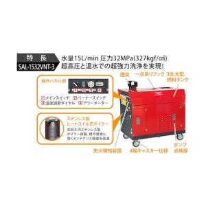 スーパー工業 モーター式200V高圧洗浄機 S...の詳細画像3