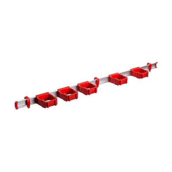 ※法人専用品※ソニカル ツールフレックスワン 94cm(レール+ホルダー5個) 赤 TF10117R...