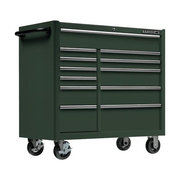 バーコ（BAHCO) 複合2列12段引き出し ロールキャブ マイカグリーン ラバートップ 1475K...