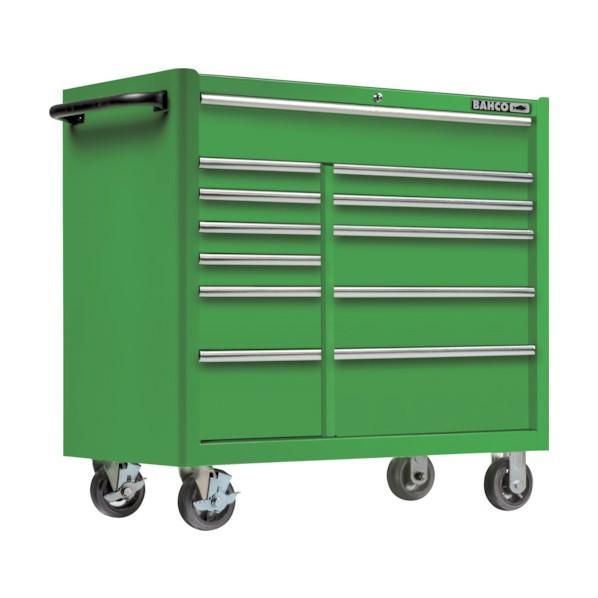 バーコ（BAHCO) 複合2列12段引き出し ロールキャブ エクストリームグリーン ラバートップ 1...