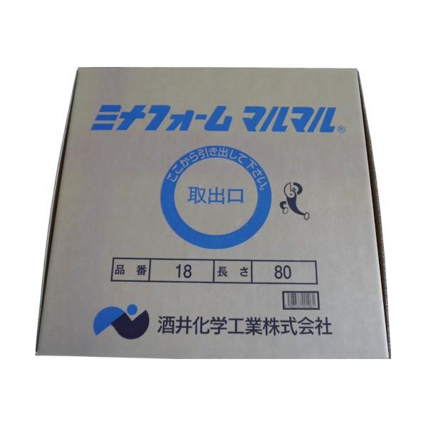 酒井化学工業 ミナフォームマルマル ホワイト 直径18mm?長さ80m 2903400