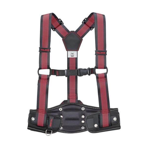TJMデザイン サスペンダーリミテッド胴当てCRXセット ライン赤 M YPLMCRX-LRE