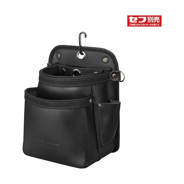 TJMデザイン(タジマ) 着脱式腰袋 K 2段中 ツインフック 黒 SFKBK-2M2H 1点