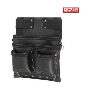 TJMデザイン(タジマ) 着脱式腰袋 K 釘袋 3段大 ツインフック SFKBK-KG3L2H 1点