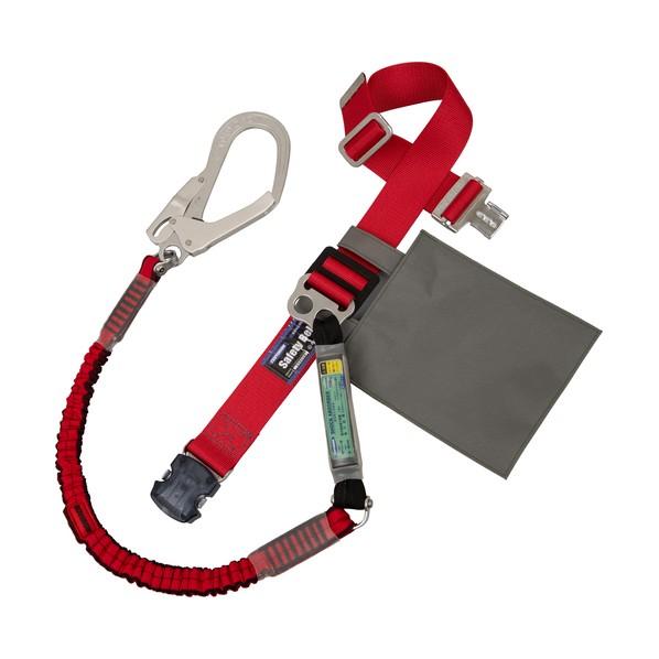 ツヨロン 胴ベルト型墜落制止用器具 ノビロン 胴ベルト赤＋ランヤード赤 Sサイズ 青 TB-NV-O...