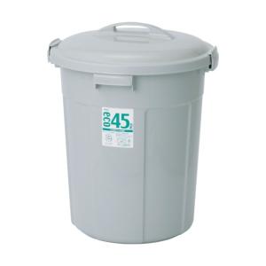 テラモト エコポリペール 丸型 フタ グレー φ455×H90mm DS-456-445-5
