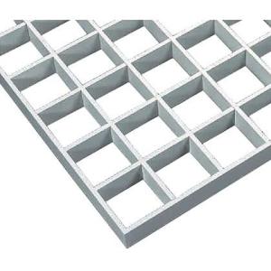 中部コーポレーション FRPグレーチング ライトグレー バーピッチ:83x83mm グレーチング高さ:40mm定尺パネル寸法:2986x1000x40