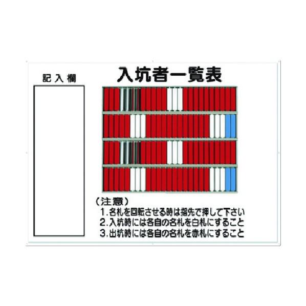 つくし工房 掲示板 入坑者一覧表（100名用）名札回転式 80-C 1点