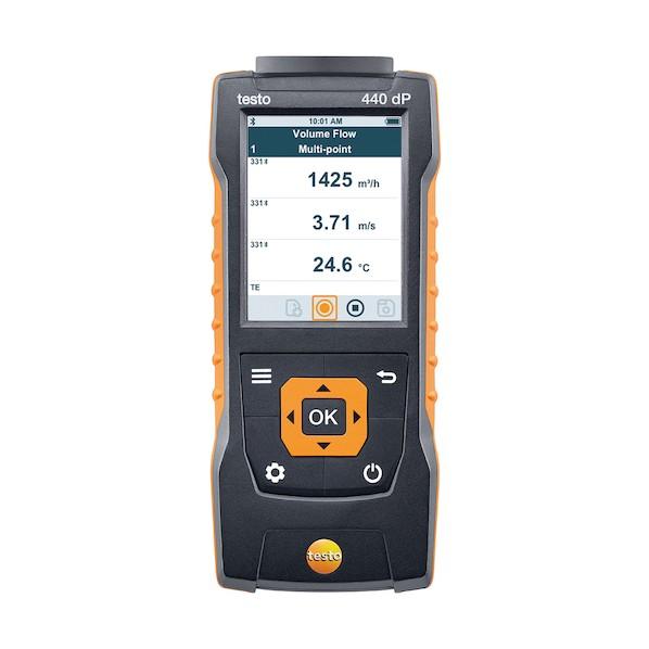 テストー testo 440 dP マルチ環境計測器/本体のみ/差圧センサ内蔵 154X65X32m...