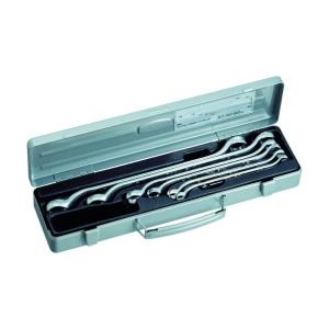 ΦΦ TONE トネ ロング両口メガネレンチセット 45° 8点セット 2800M やや