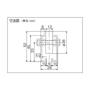 トラスコ ホイールコンベヤプレス製Φ38X12...の詳細画像1