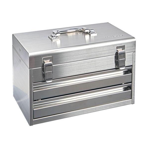トラスコ ステンレスツールチェスト W395xD220xH250 引き出し2段 SUCH-420 1...